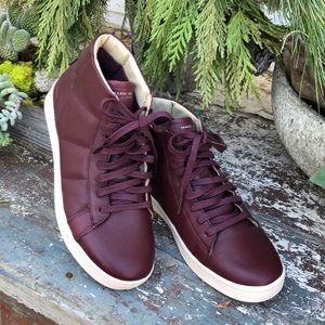 Mark Nason Leather Burgundy ankle “tennies”.